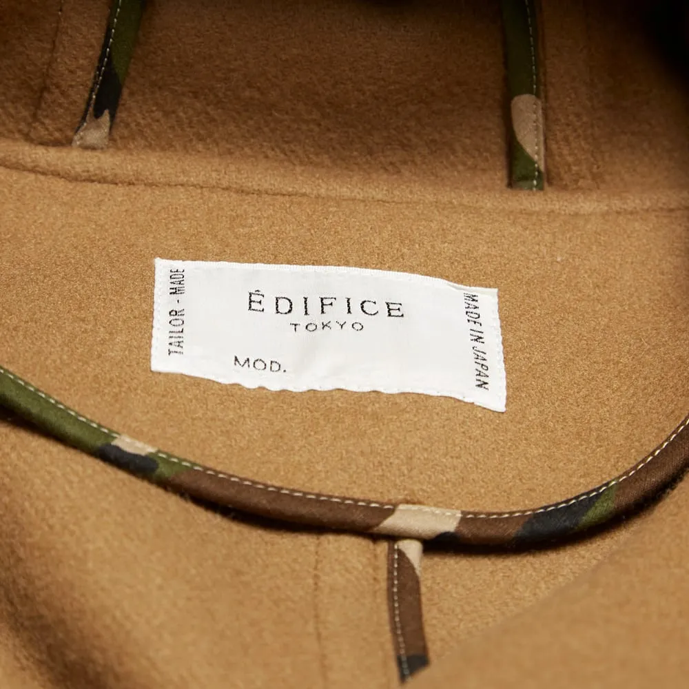 Edifice Melton Hooded CoatBeige