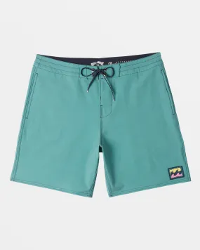 Every Other Day Lo Tide 17 Boardshorts - Jade Stone