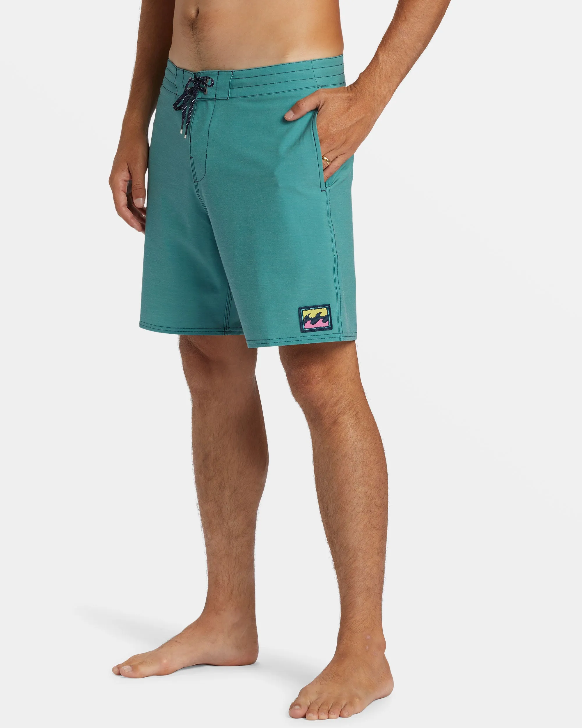 Every Other Day Lo Tide 17 Boardshorts - Jade Stone