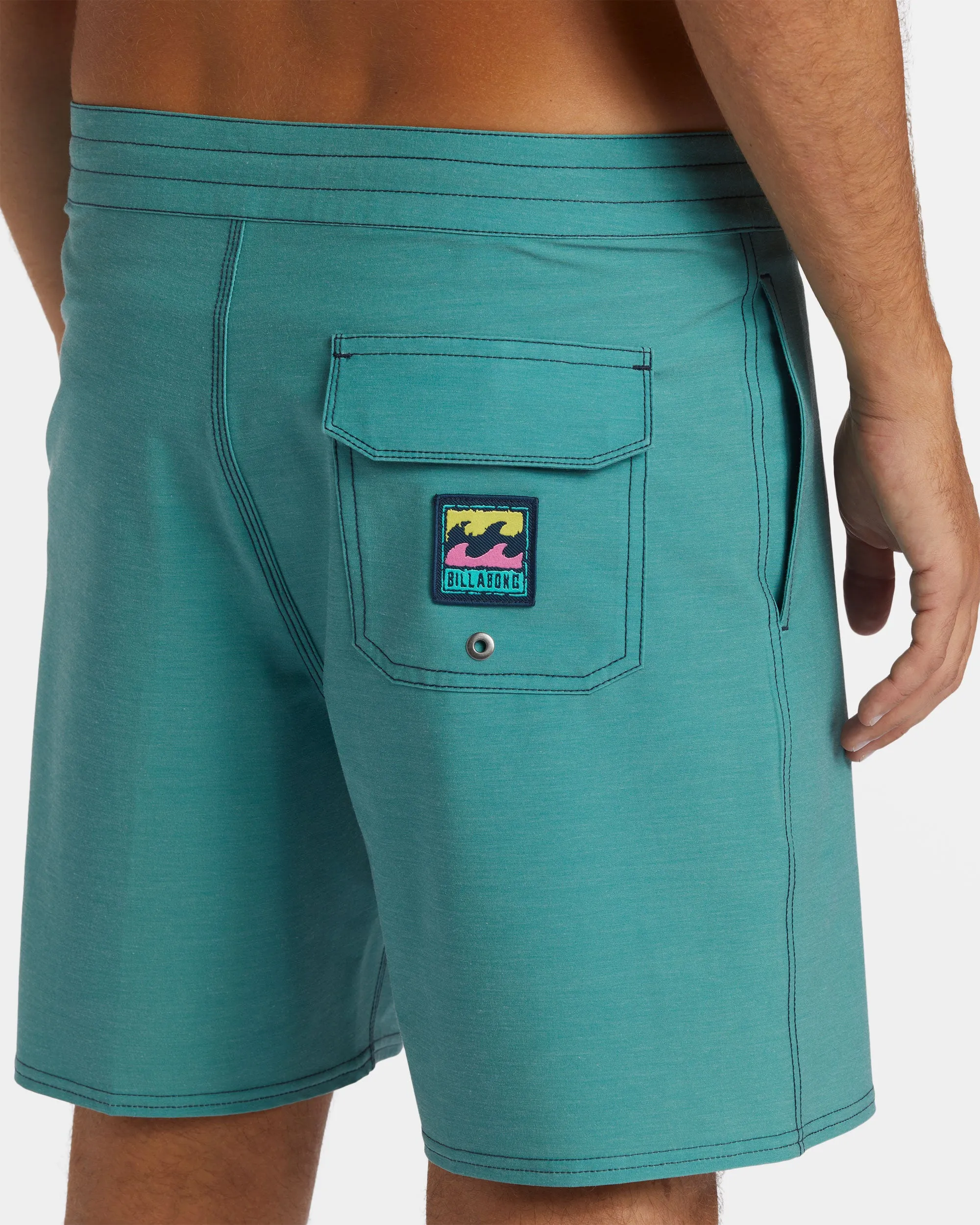 Every Other Day Lo Tide 17 Boardshorts - Jade Stone