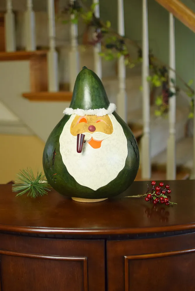 Father Christmas and Nativity Gourd - Available in Multiple Sizes