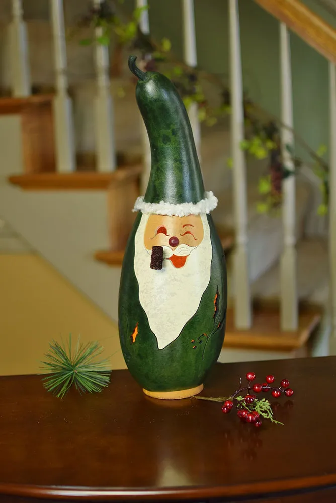 Father Christmas and Nativity Gourd - Available in Multiple Sizes