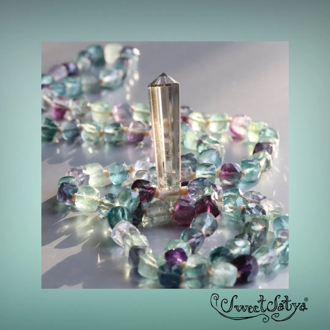 Fluorite Mala SweetSatya Jewelry