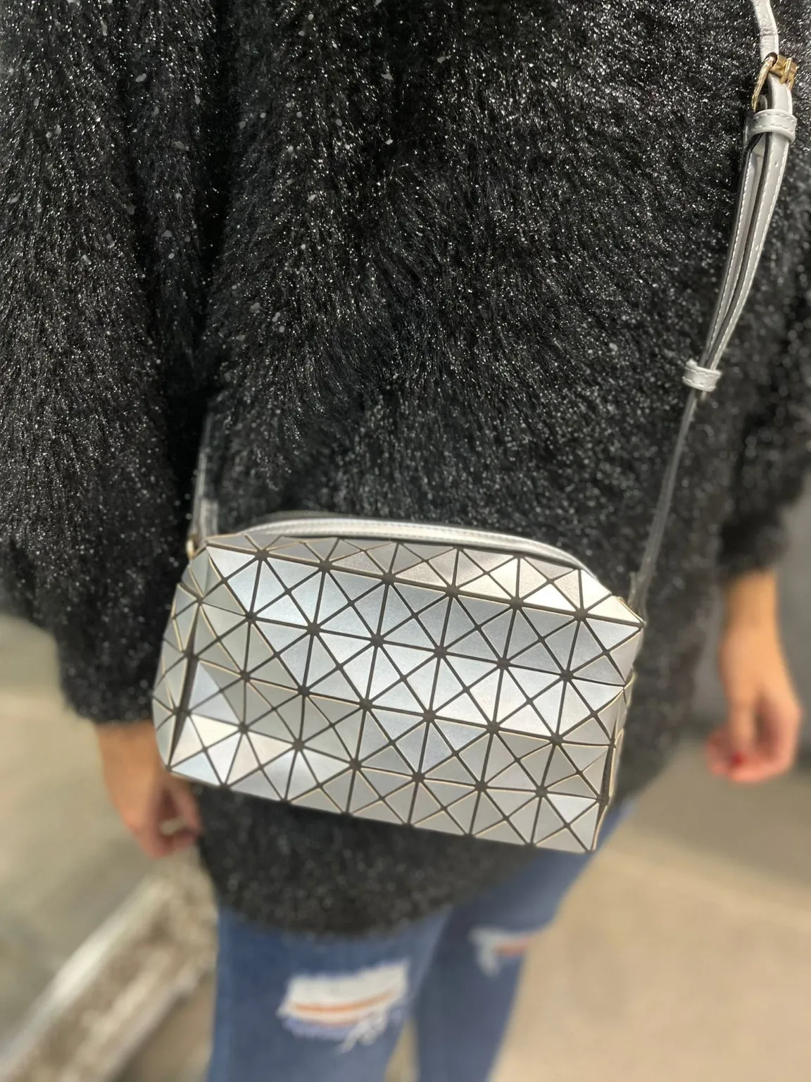 Geometric Pattern Crossbody Bag