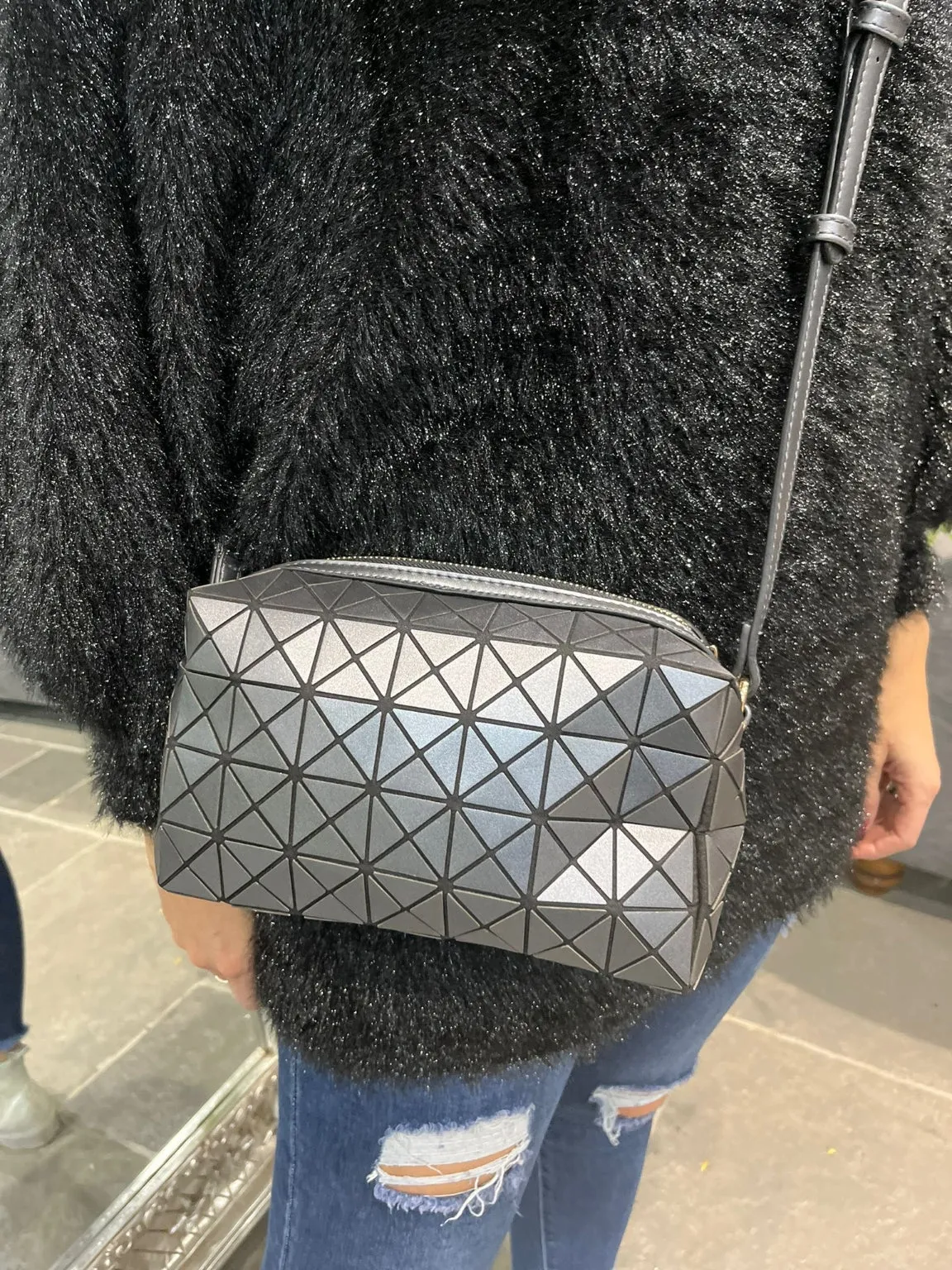 Geometric Pattern Crossbody Bag