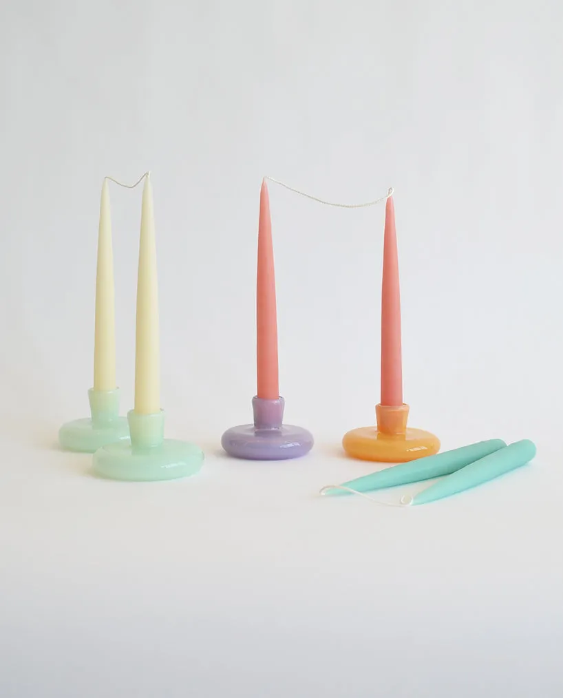 Glass Candleholder