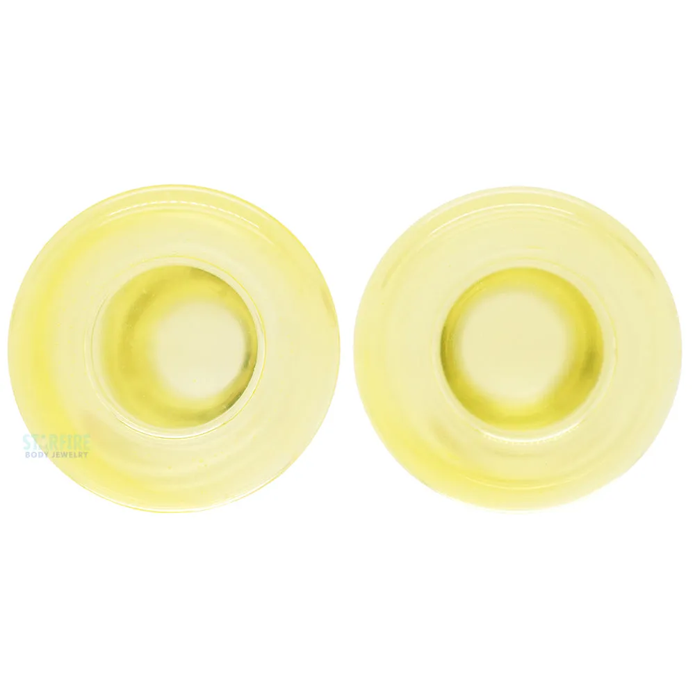 Glass Colorfront Plugs - Sunshine