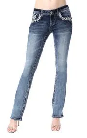 Grace in LA Dream catcher Ladies Jeans - EB61289