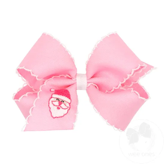 Grosgrain Moonstitch Embroidered Bows / King