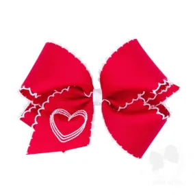 Grosgrain Moonstitch Embroidered Bows / King