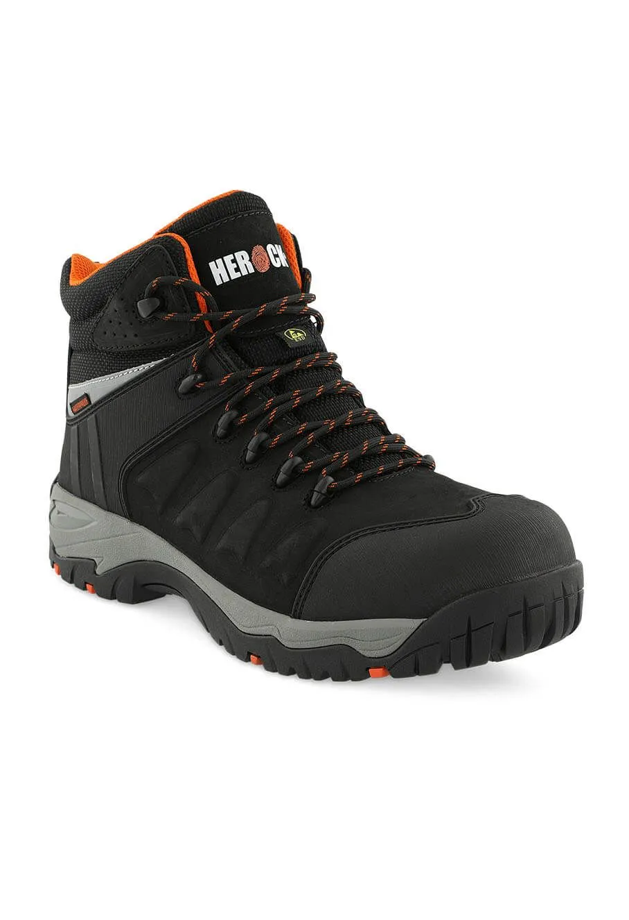 Herock Victus High Safety Shoes S7S Waterproof - Black