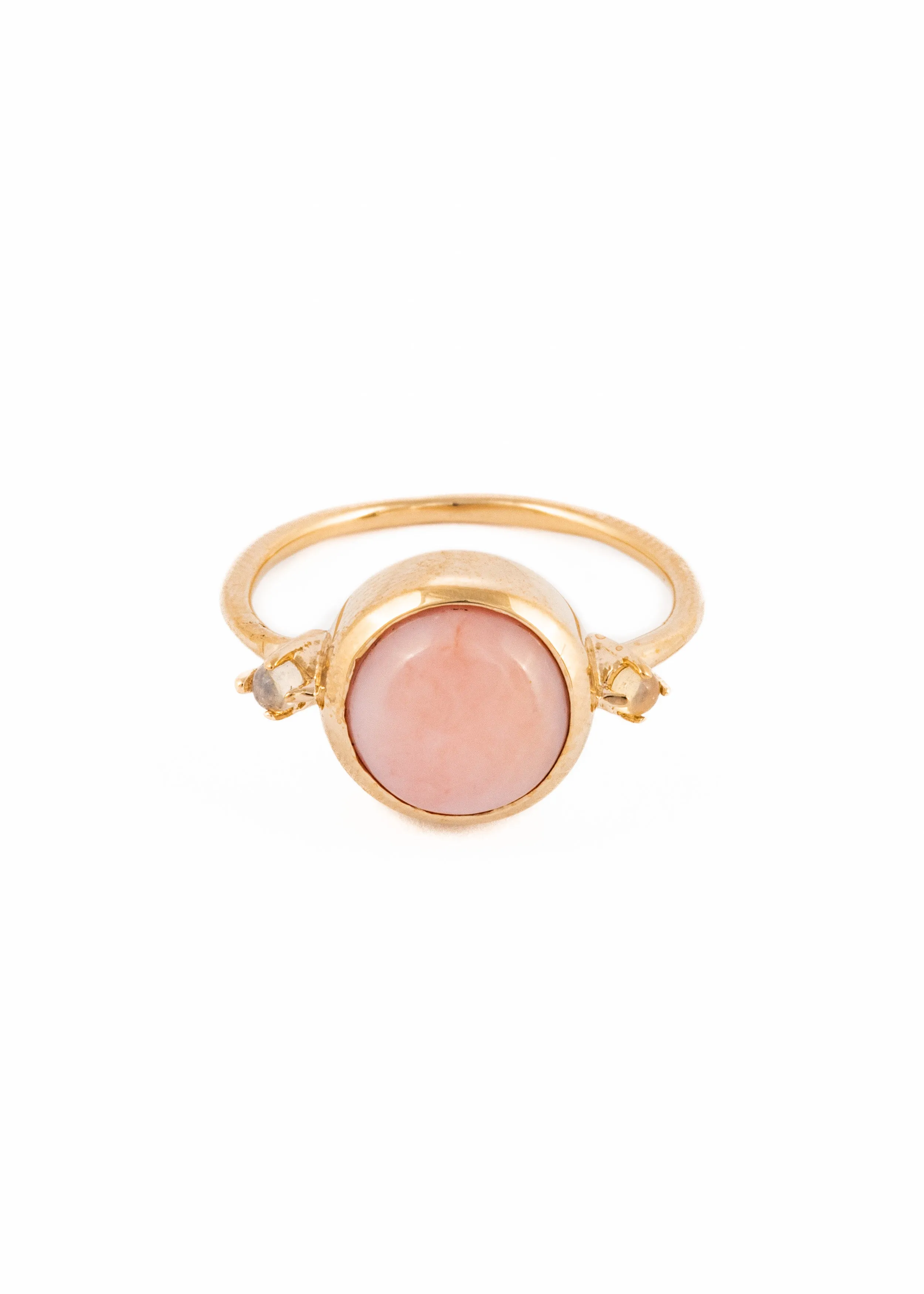 Hidden Star Ring Pink Opal 7