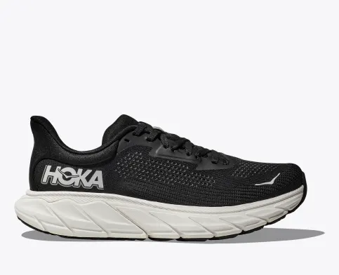 Hoka Men’s Arahi 7 Athletic Shoes-Black/White