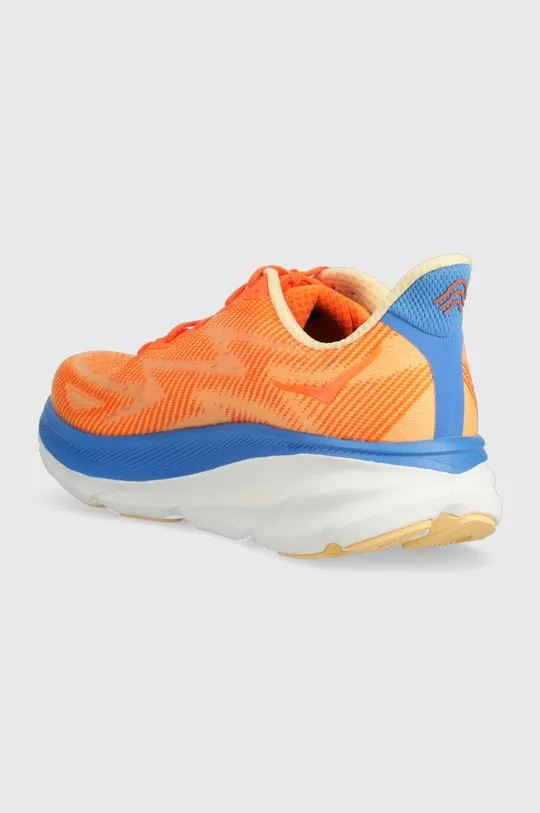 Hoka One One running shoes Clifton 9 orange color