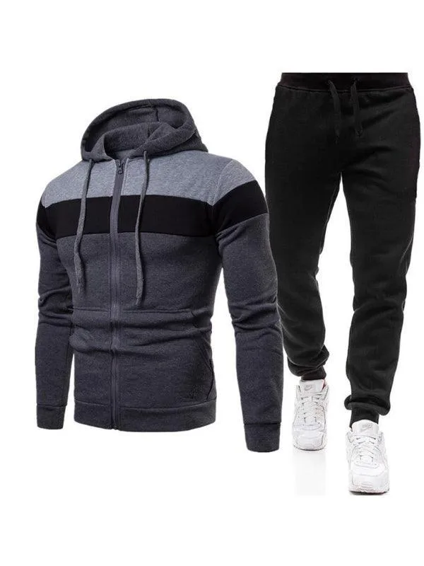 Hooded Sweatshirt Men Tracksuit