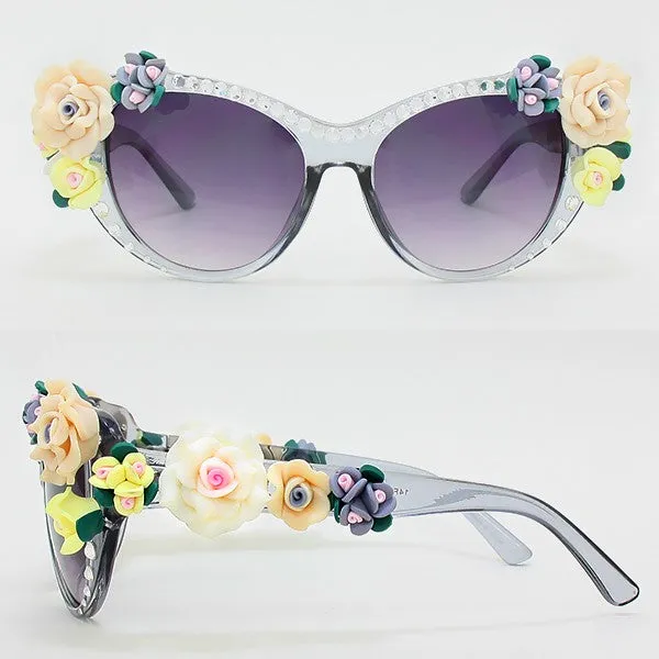 iLLASPARKZ Handmade Resin Flower Sunglasses