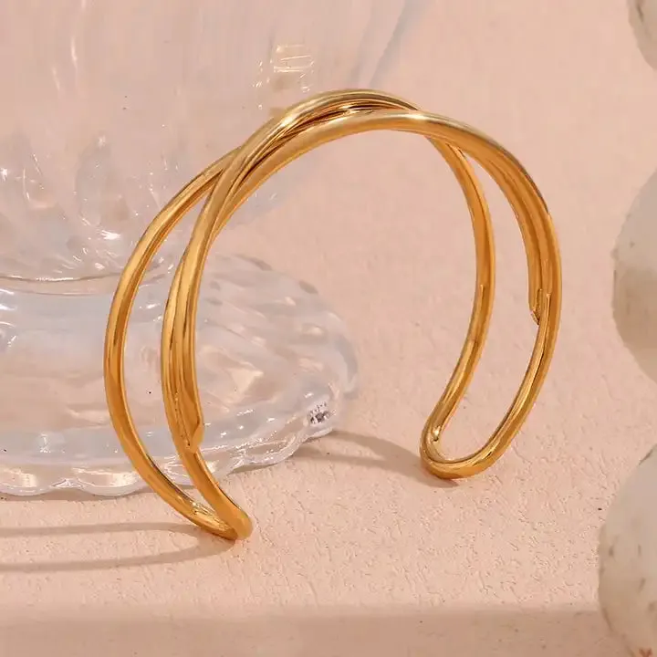 Infinity Bangle | 18K Gold Plated