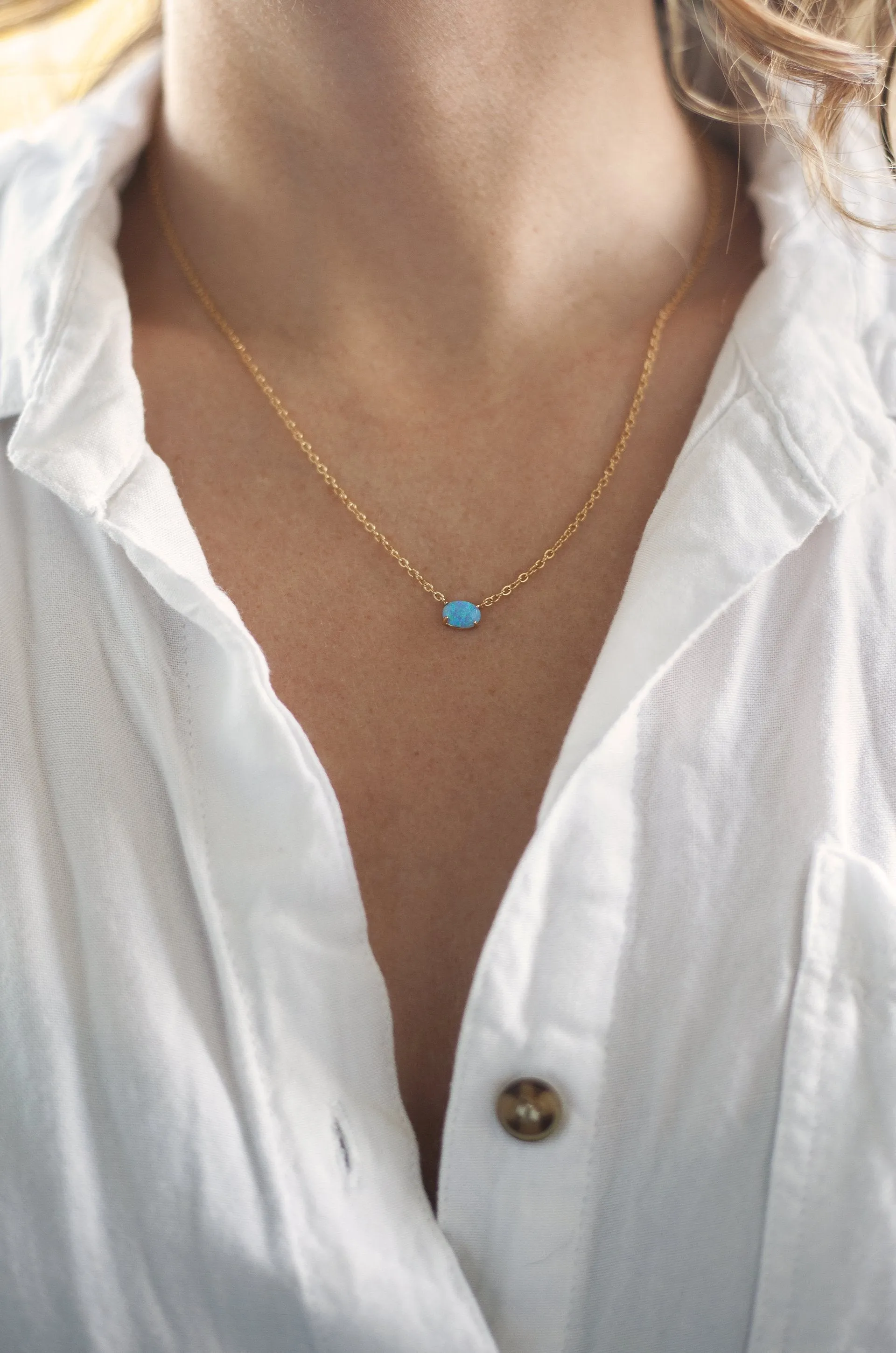 Keepsake Kyocera Opal Necklace