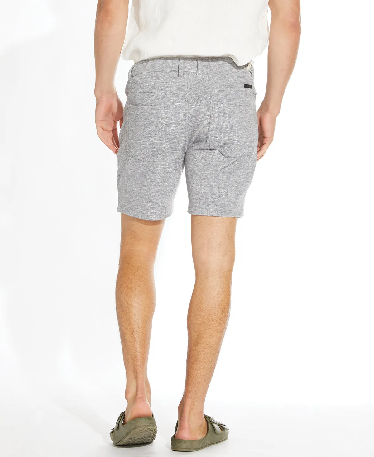 Keith 6 Pique Short (Heather Gray)