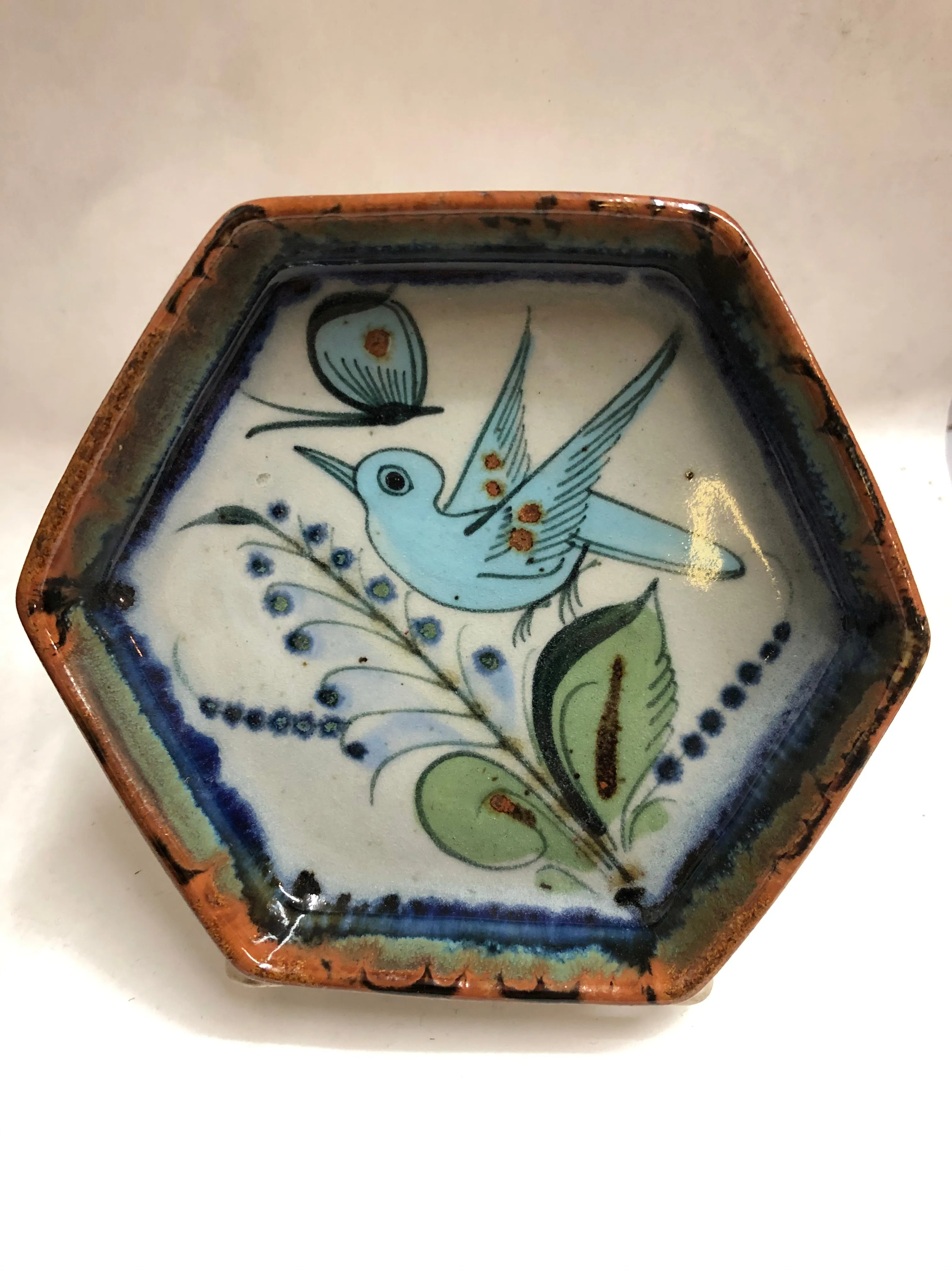 Ken Edwards Pottery Small Hexagon Tray (KE.H2)