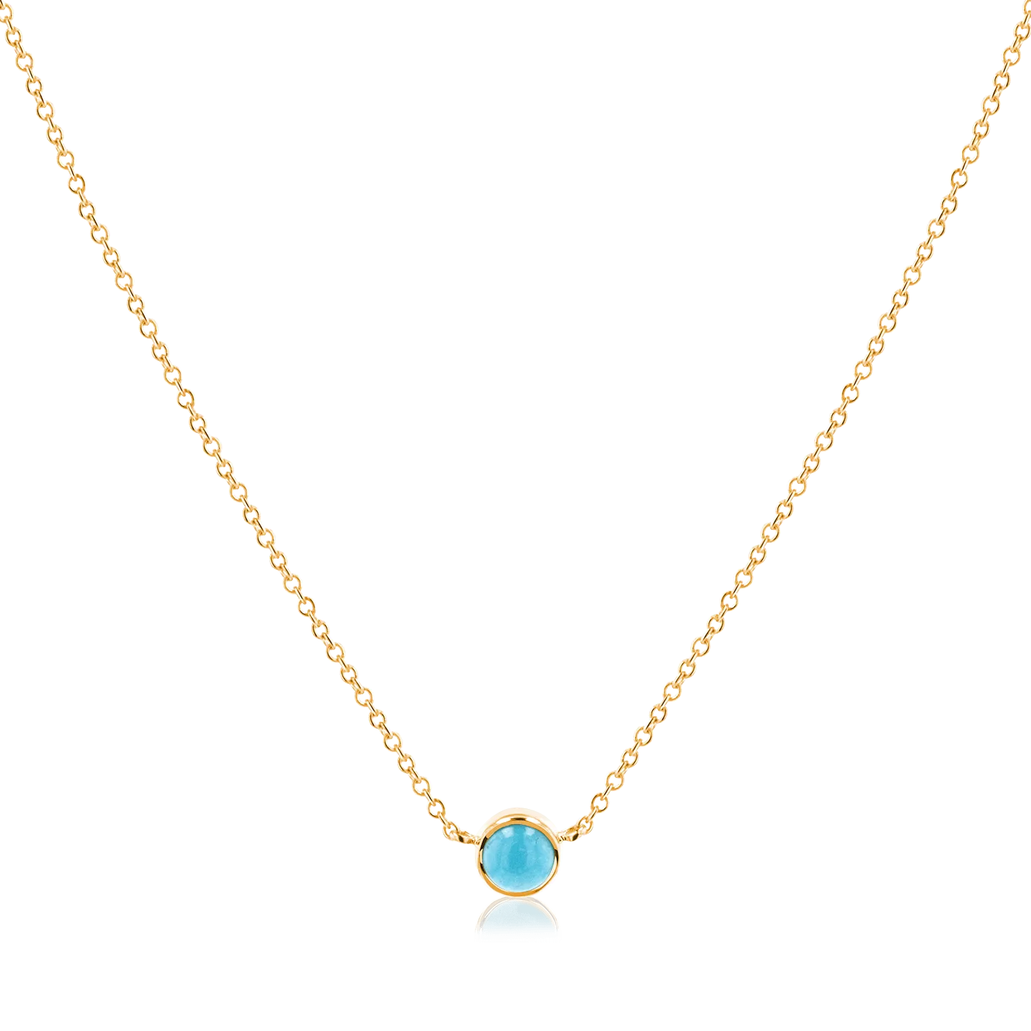 Kids Turquoise Solitaire Necklace