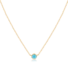 Kids Turquoise Solitaire Necklace