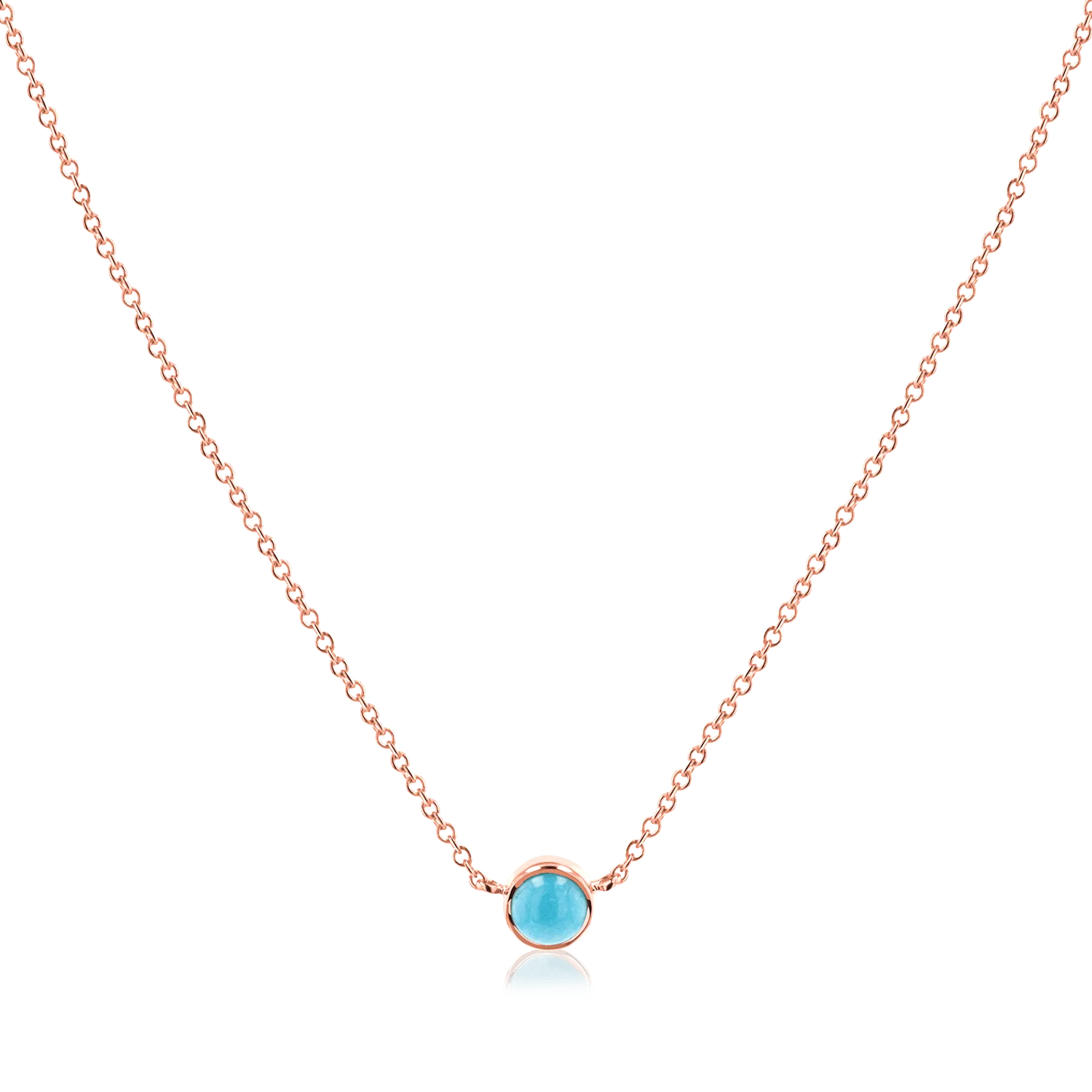 Kids Turquoise Solitaire Necklace