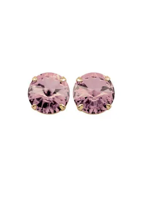 Light Amethyst Rivoli Studs