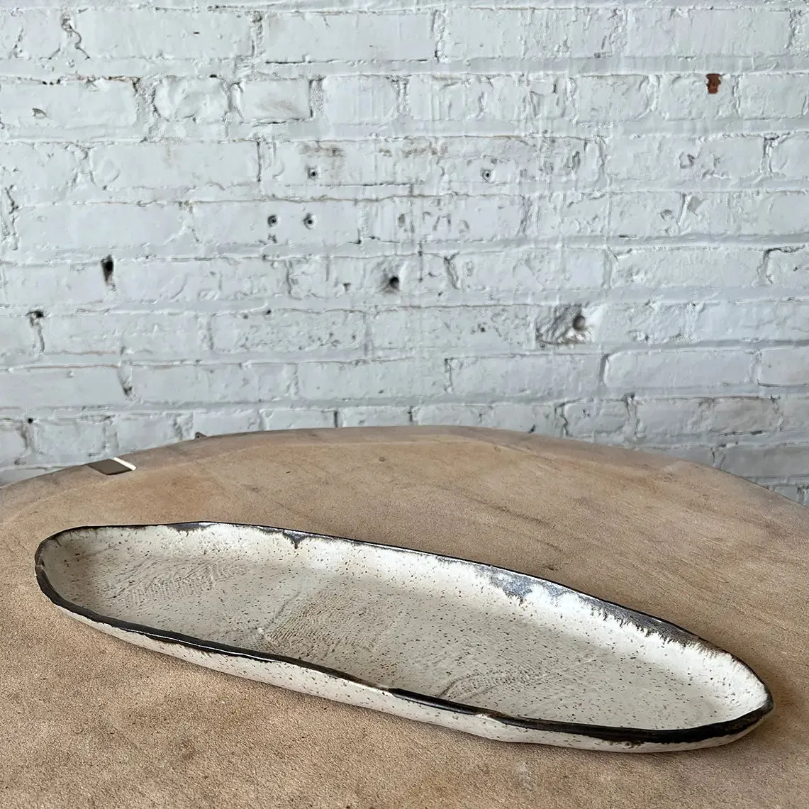 Luna Textured Large Oval Tray