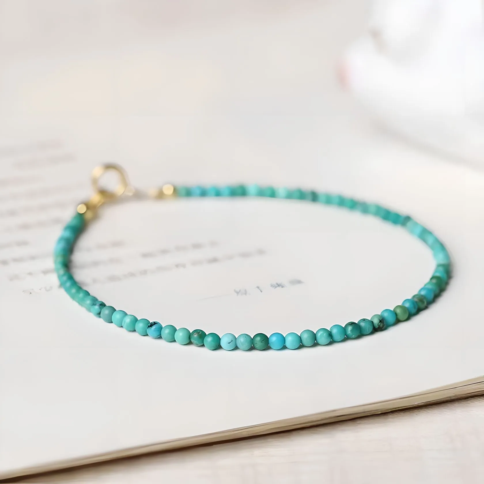 Luxyin Venus Turquoise Bead Bracelet