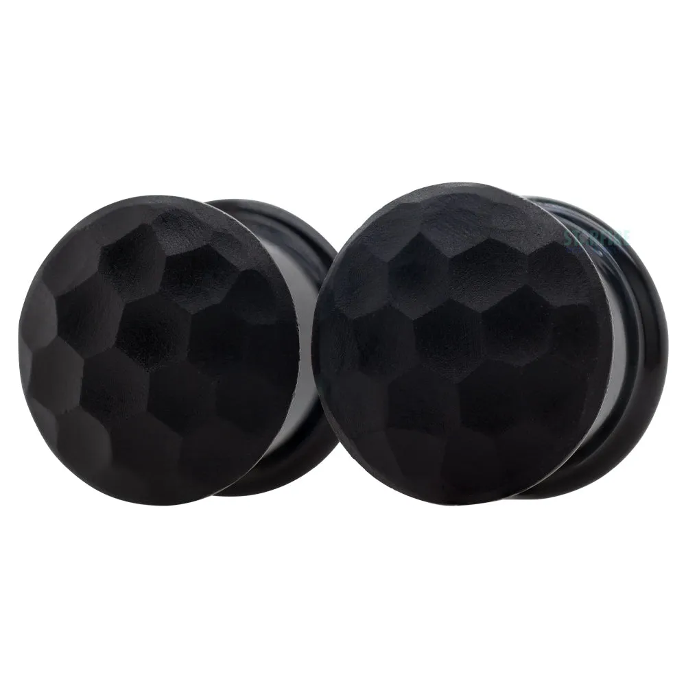 Martele Simple Glass Plugs - Black