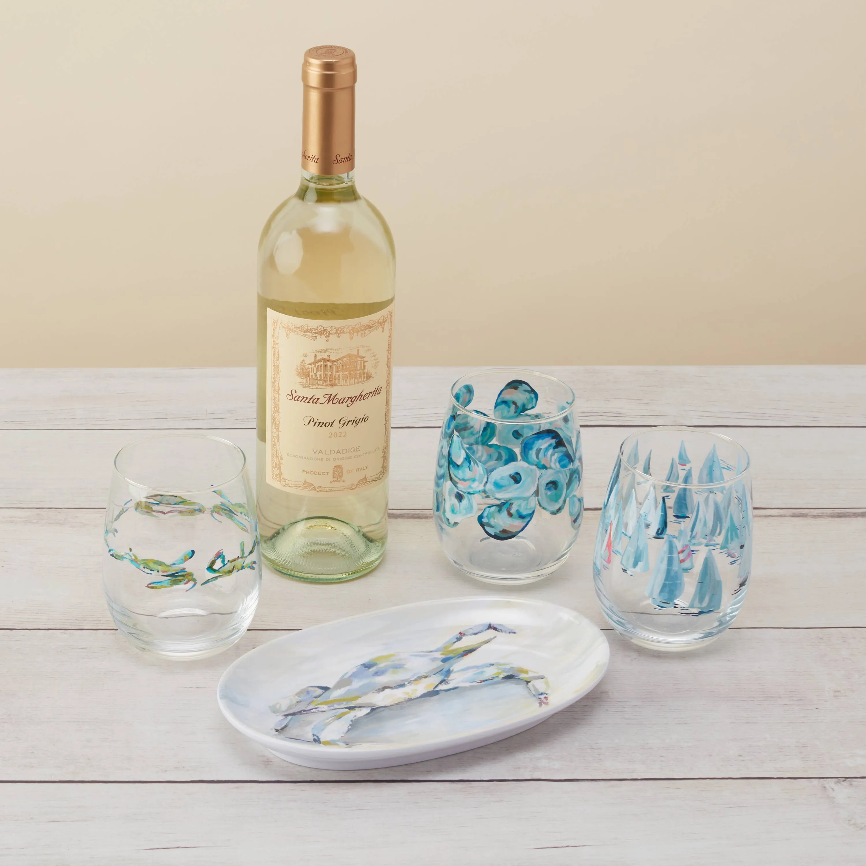 Melamine Trinket Tray - Blue Claw