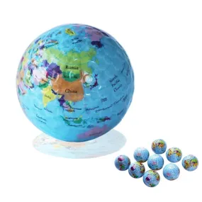 Men Women Kids Globe Map Practice Golf Balls Christmas Birthday Gifts