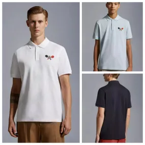 MONCLER  |Tennis Logo Patch Polo Shirt