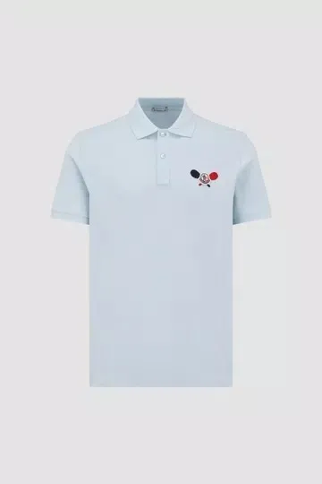 MONCLER  |Tennis Logo Patch Polo Shirt