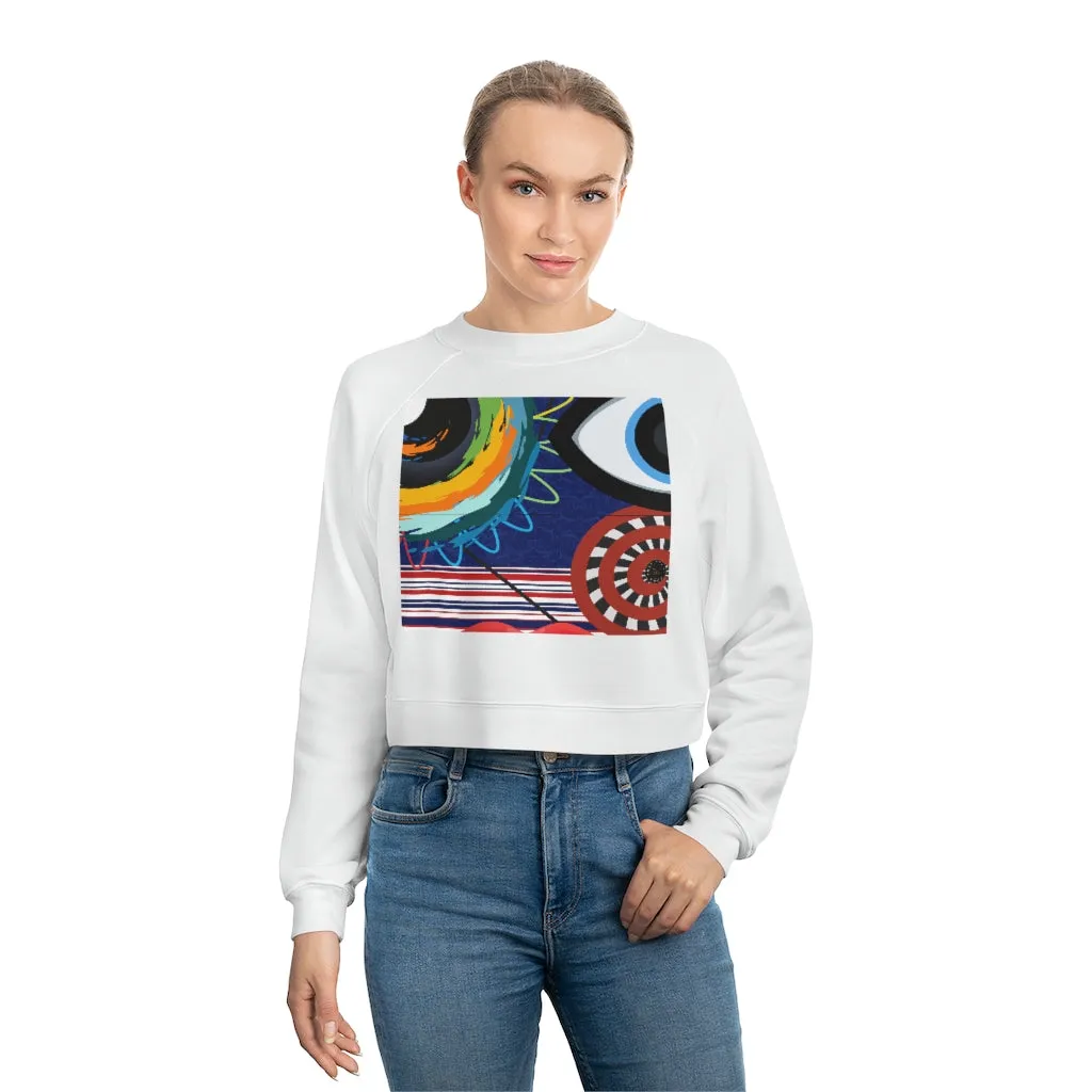 My Picasso Cropped Fleece Pullover