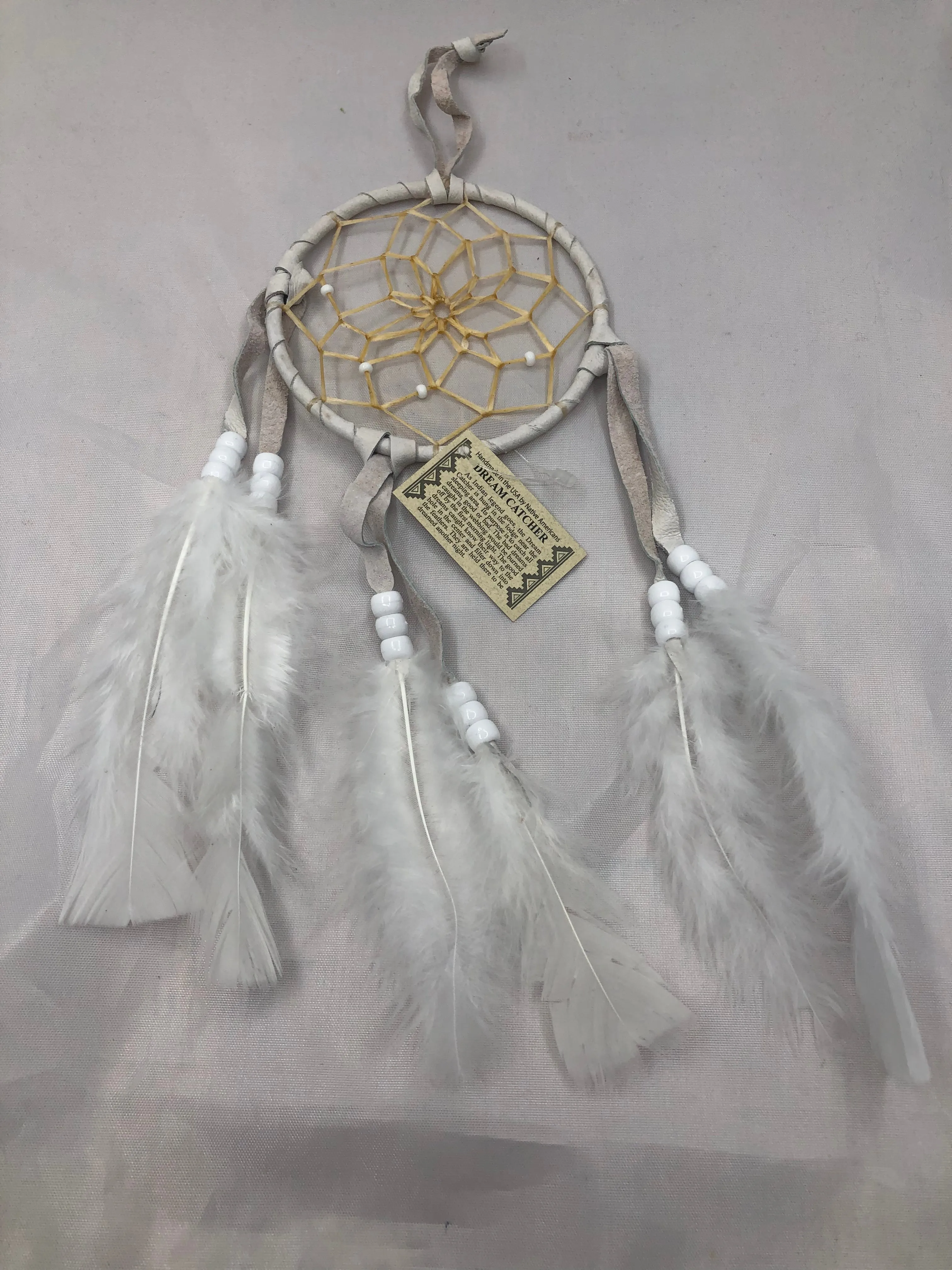 Navajo handcrafted Dream Catcher 4”