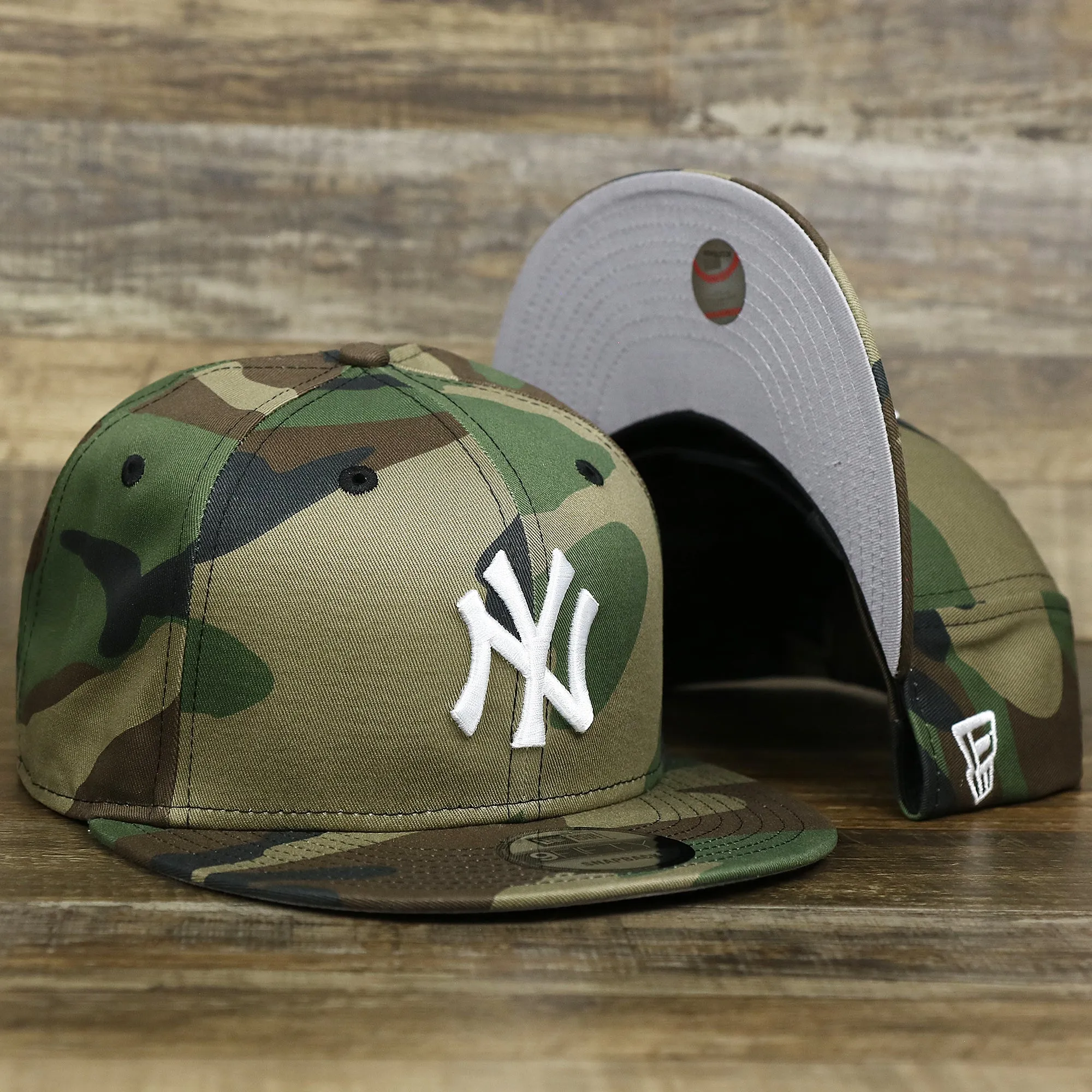 New York Yankees Gray Bottom Camo 9Fifty Snapback | Camo 9Fifty Cap