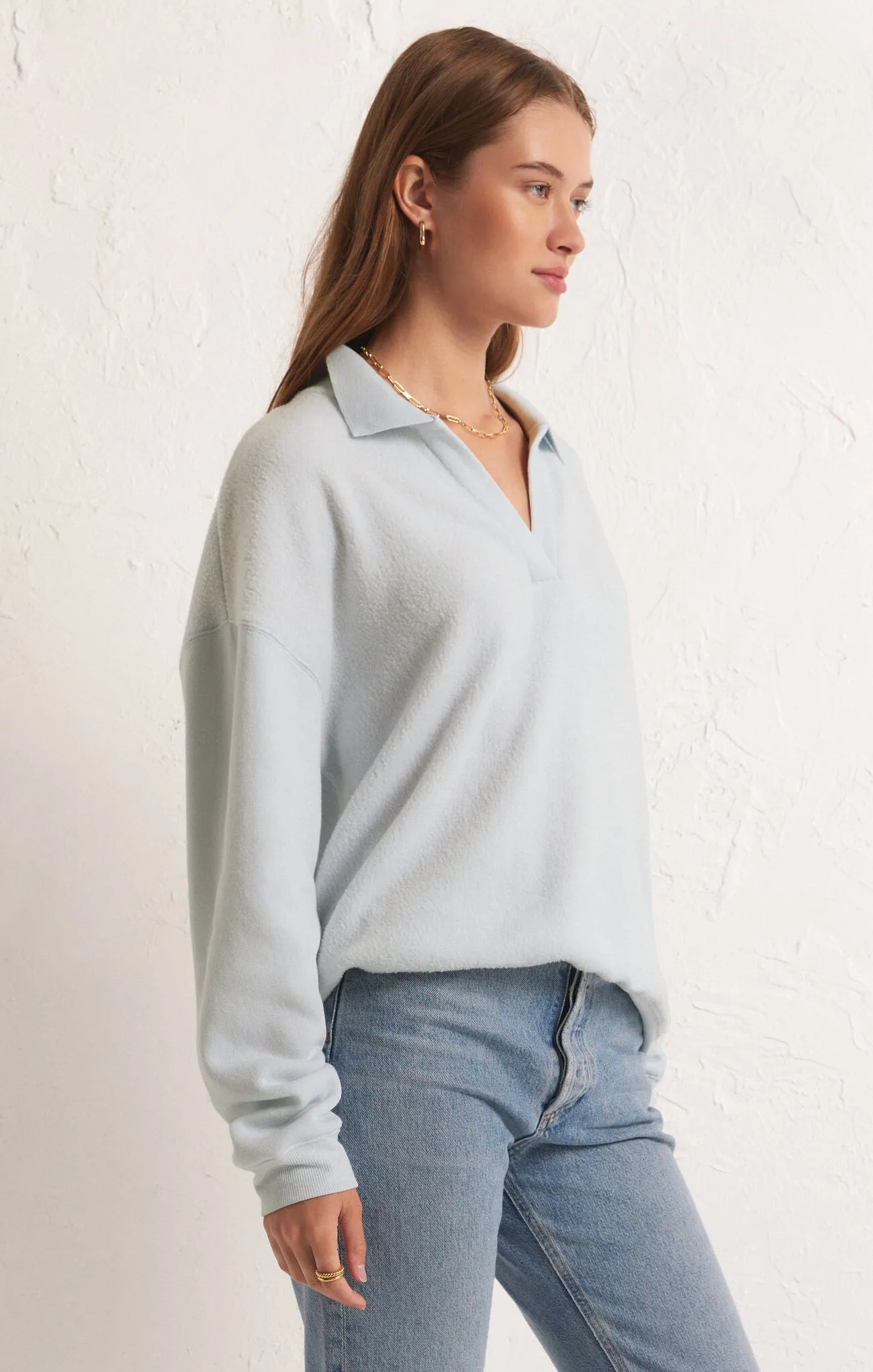 Nico Reverse Fleece Top