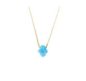 Opal Hamsa Necklace