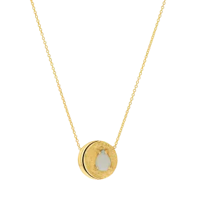 Opal Moon Necklace