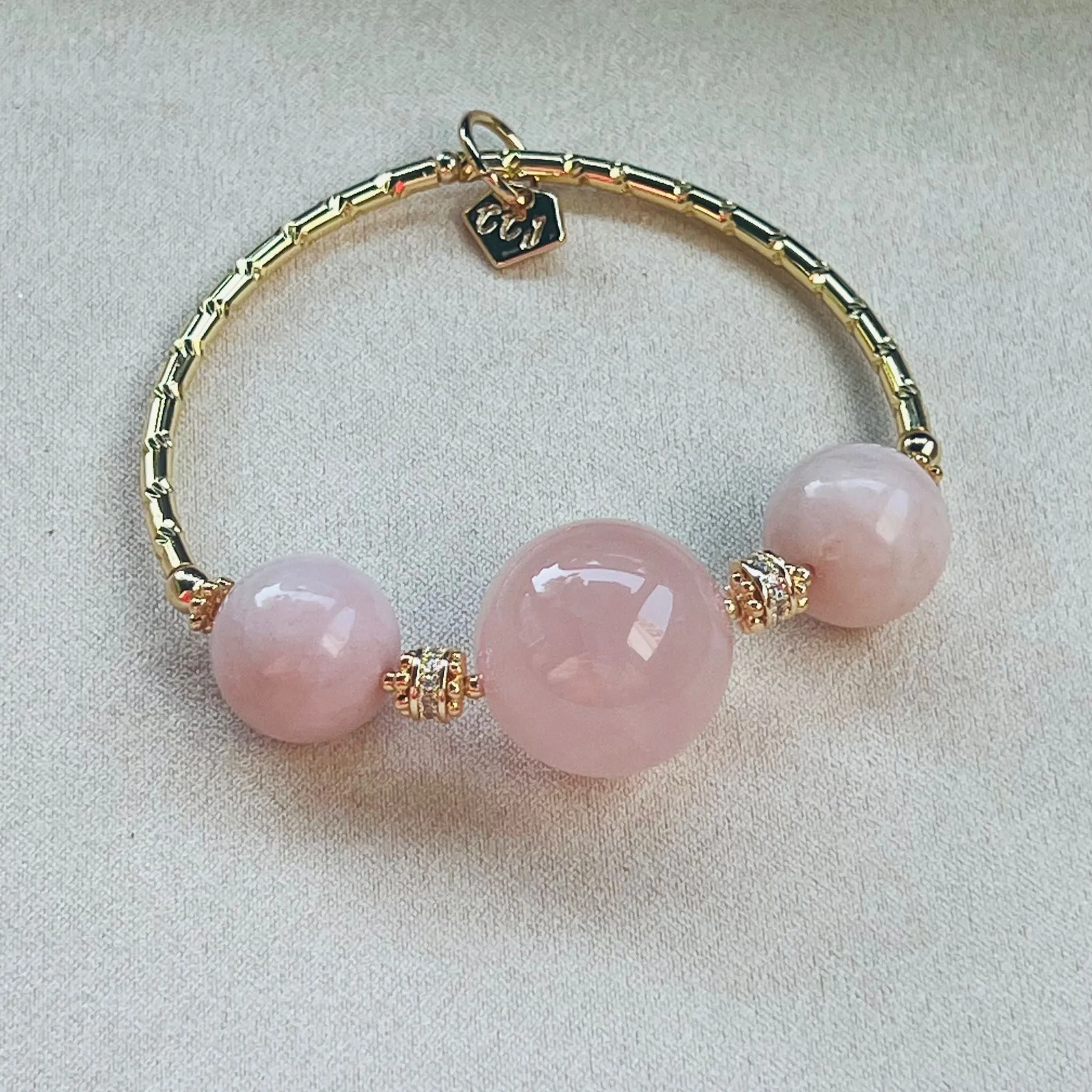 Opportunity Opal & Rose Quartz Diadem Bracelet