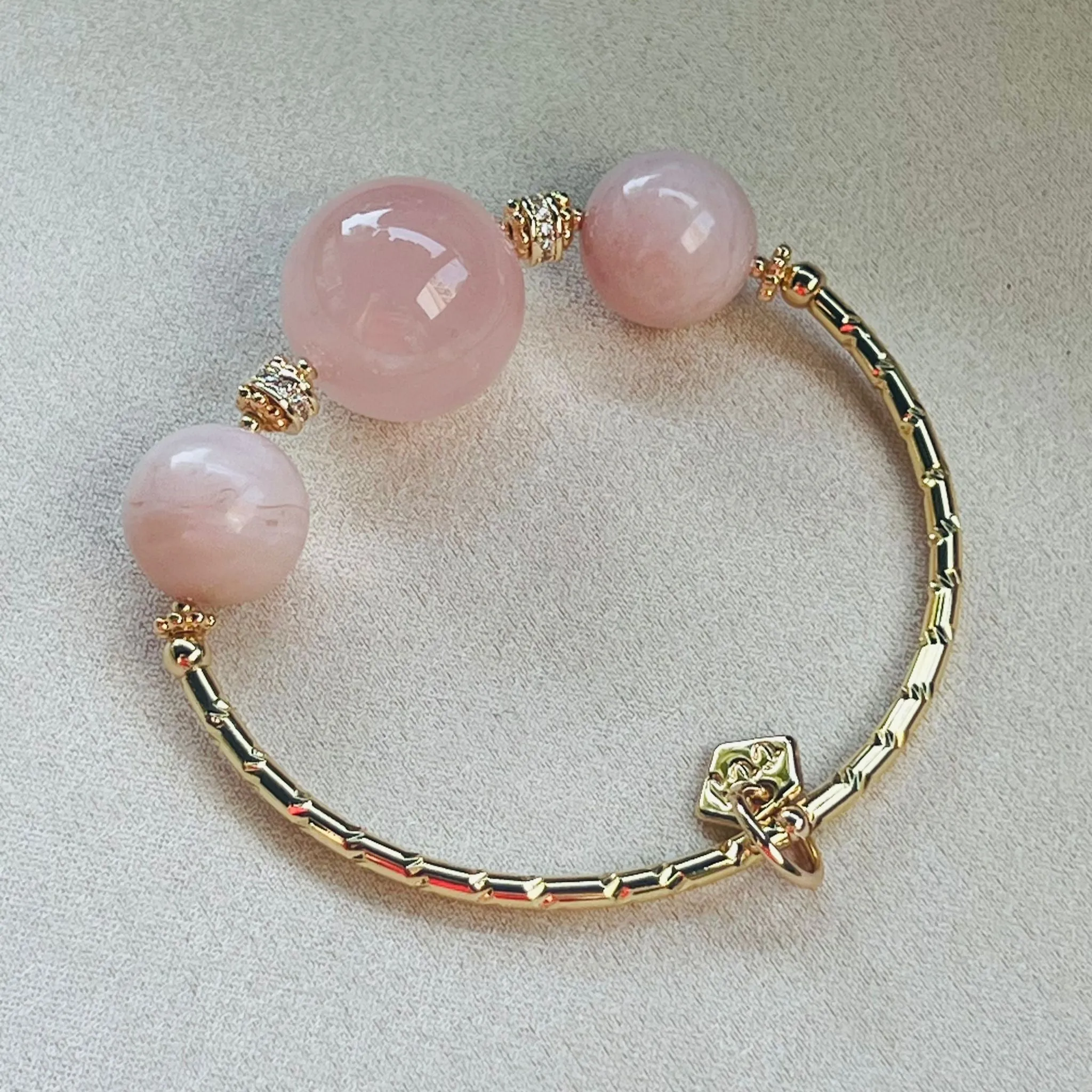 Opportunity Opal & Rose Quartz Diadem Bracelet