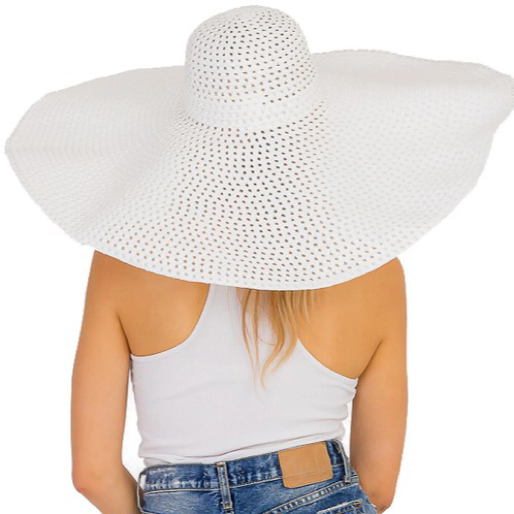 Oversized Beach Resort Wide Brim Hat