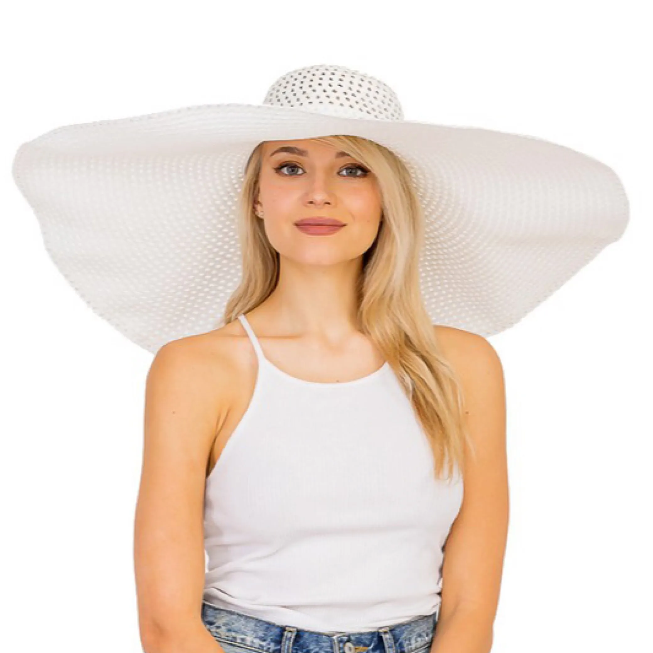 Oversized Beach Resort Wide Brim Hat