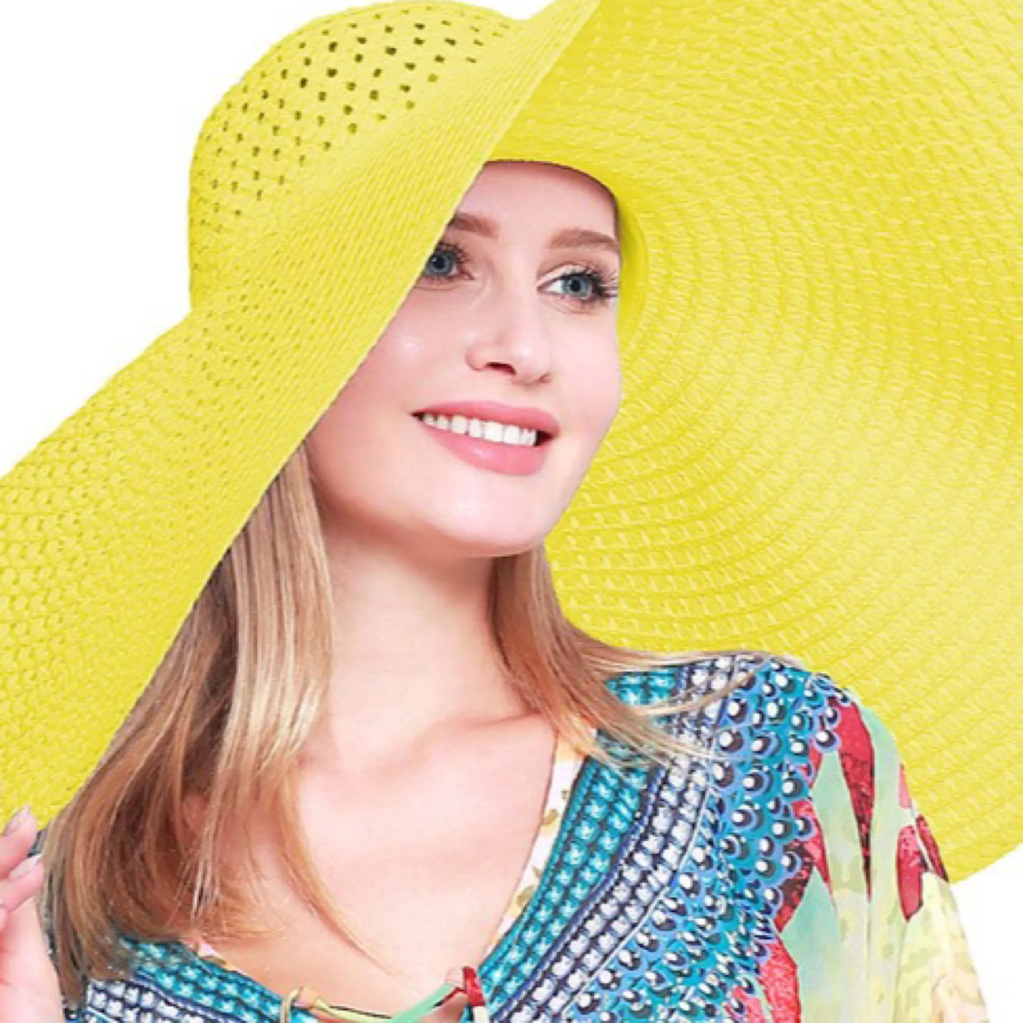 Oversized Beach Resort Wide Brim Hat