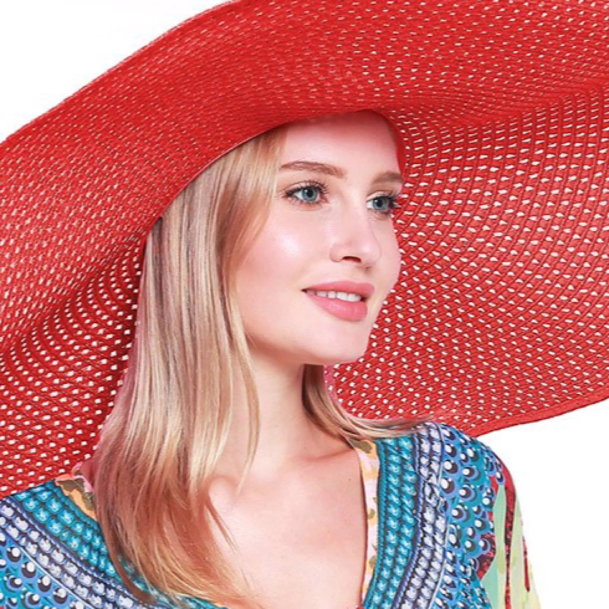 Oversized Beach Resort Wide Brim Hat