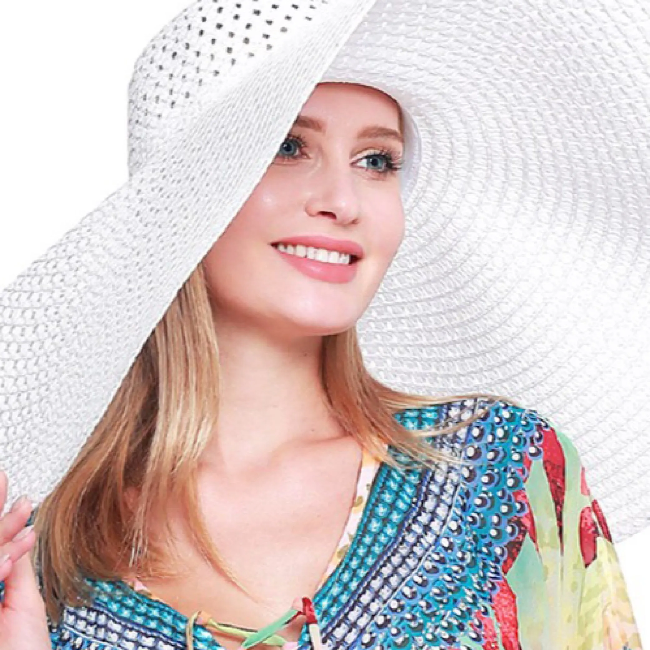 Oversized Beach Resort Wide Brim Hat