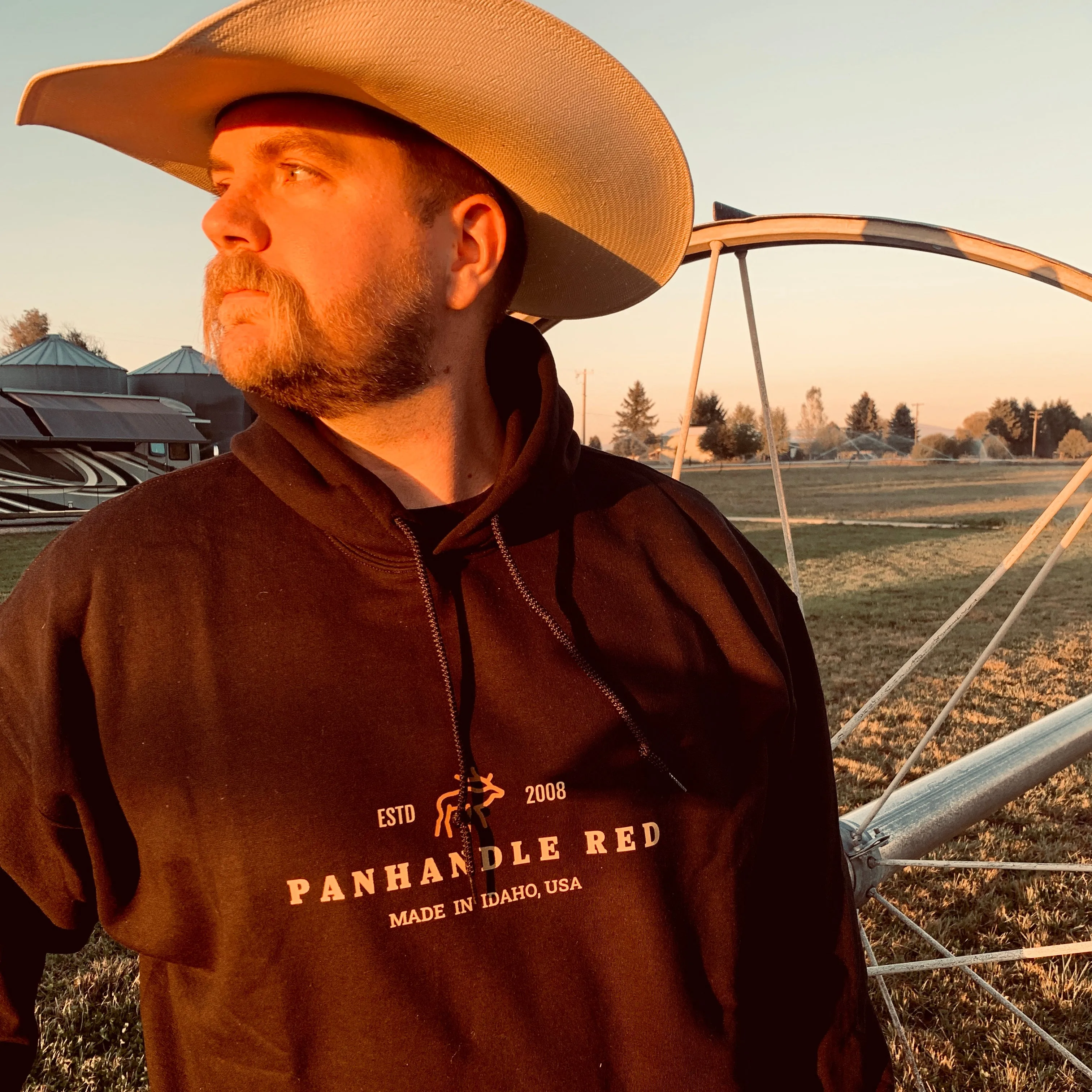 Panhandle Red Hooded Sweatshirt