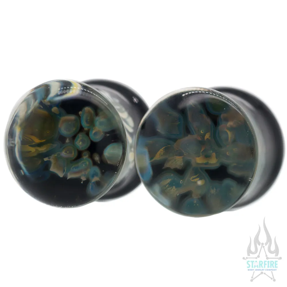 Pebble Glass Plugs - Aurora